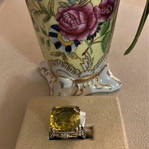 Ouro Verde Quartz, Multi-Gemstone Ring